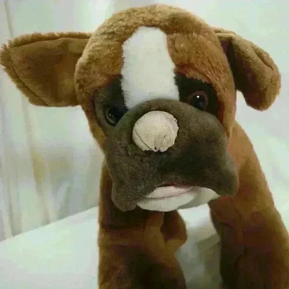 Build-A-Bear Workshop Realistic Boxer Bulldog Dog Puppy Plush Stuffed Animal 14" - Picture 4 of 11